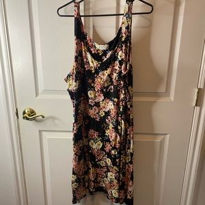 Black floral dress
